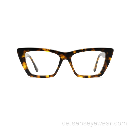 Cat Eye Design Unisex Acetat optische Rahmenbrille